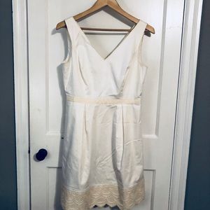Empire sundress in white/cream